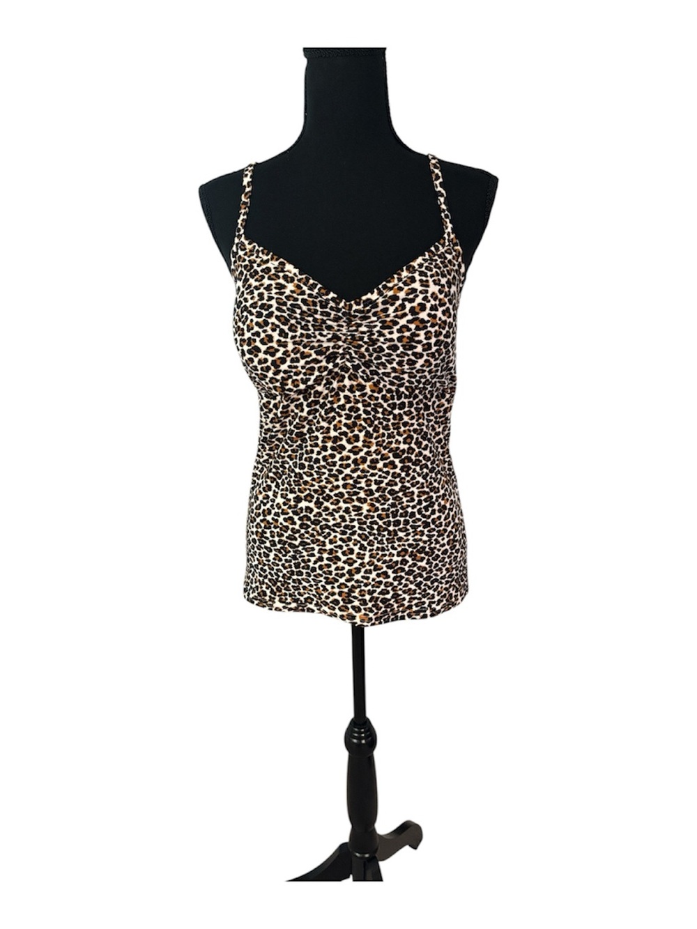 No Boundaries Leopard Print Spaghetti Strap Cami Size Large